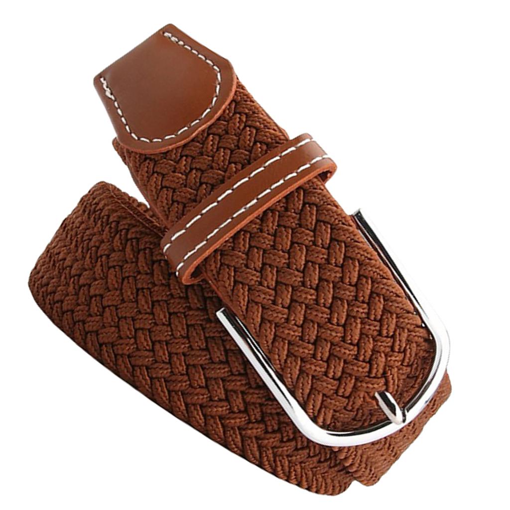 2 Pieces Men Women Knitted Canvas Belt Webbing Belt Sports Waistband Strap