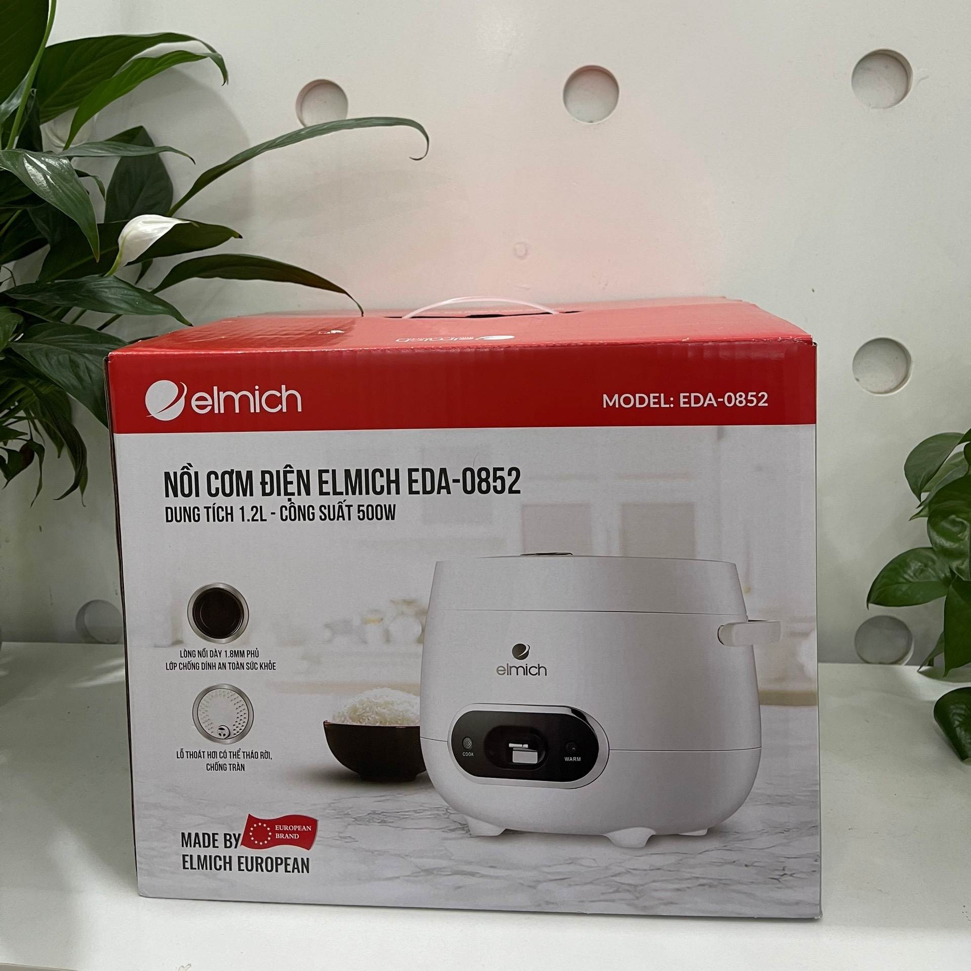 Nồi cơm điện Elmich EDA-0852 - Hàng Chính Hãng