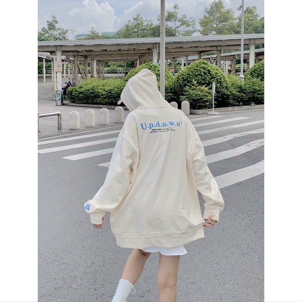 Áo Khoác Hoodie Zip SS1 - UPDOWN form rộng Oversize chất liệu dày dặn Nam/Nữ, Áo Khoác Local Brand Dây Kéo Jacket Ulzzang Unisex