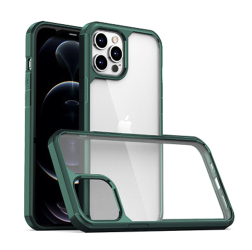 Ốp Lưng Chống Sốc Lưng Trong Phong Cách Mới Dành Cho Iphone 11 12 13 11 Pro 12 Pro 13 Pro 11 Pro Max 12 Pro Max 13 Pro Max 12 Mini 13 Mini - Hàng Chính Hãng - Xanh Rêu - Iphone 12 Pro Max