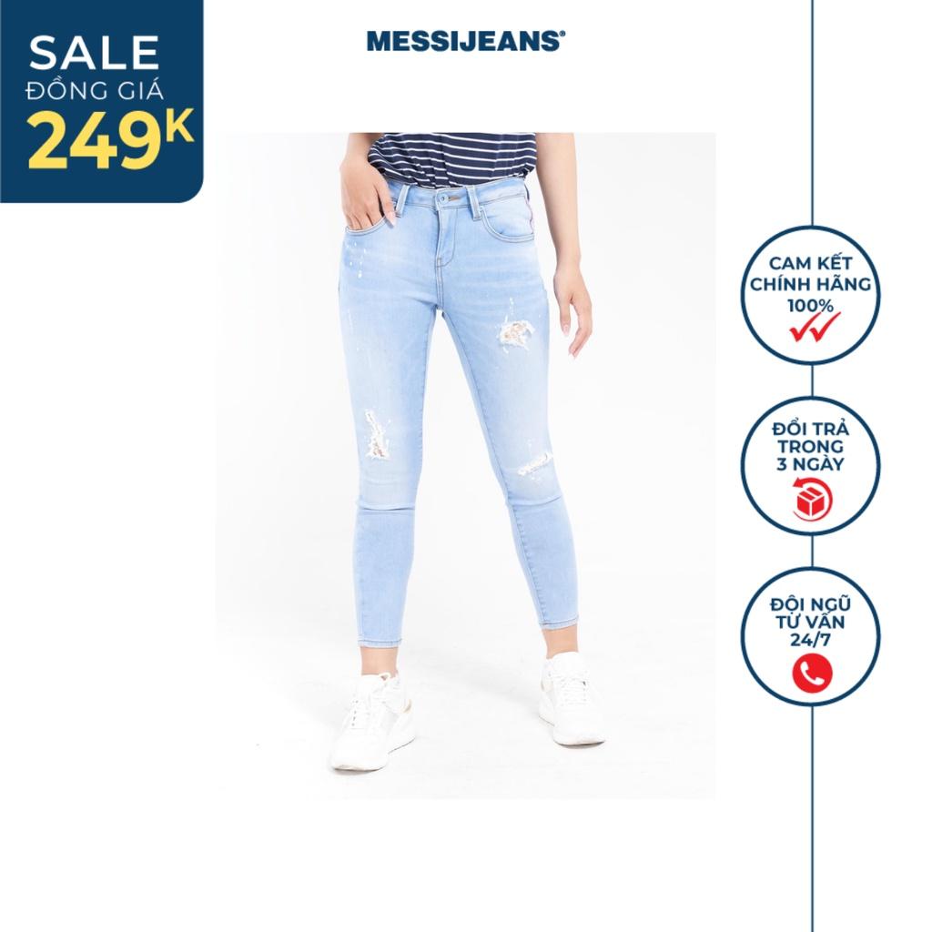 Quần Jeans Nữ Ông Ôm Rách MESSI SJW-846-18