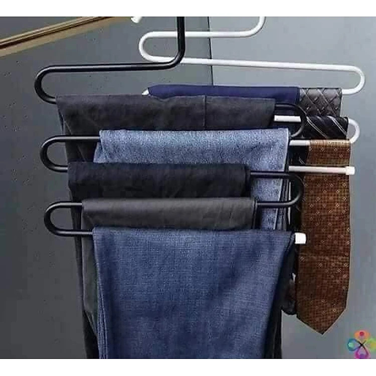 COMBO 3 MÓC TREO QUẦN ÁO, KHĂN MẶT - MÓC KM LOẠI 5 TẦNG TIỆN LỢI, DỄ SỬ DỤNG GROFA (Giao màu ngẫu nhiên)