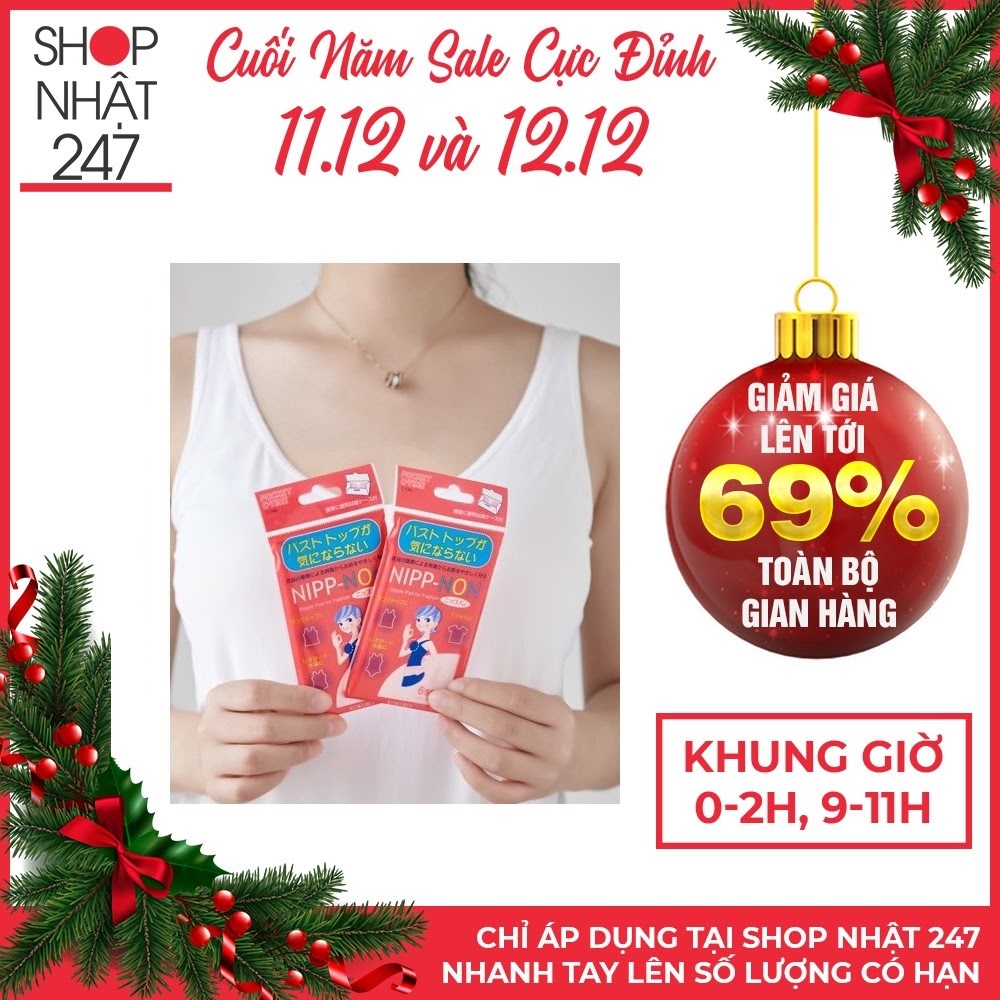 Miếng Dán Nhũ Hoa (12 Miếng) Nhật Bản