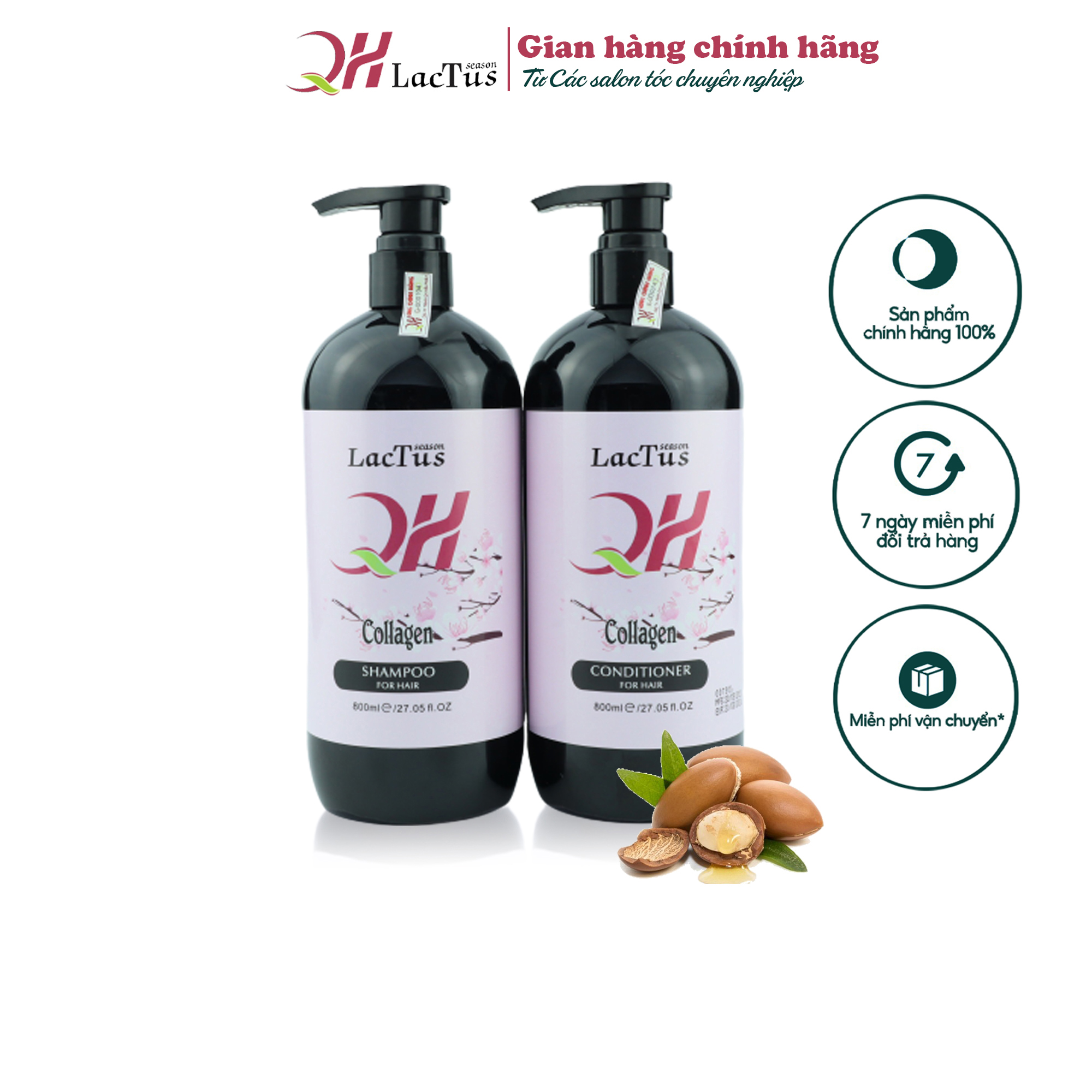 Dầu gội giảm tóc gãy rụng ngăn gàu lactus season 800ml