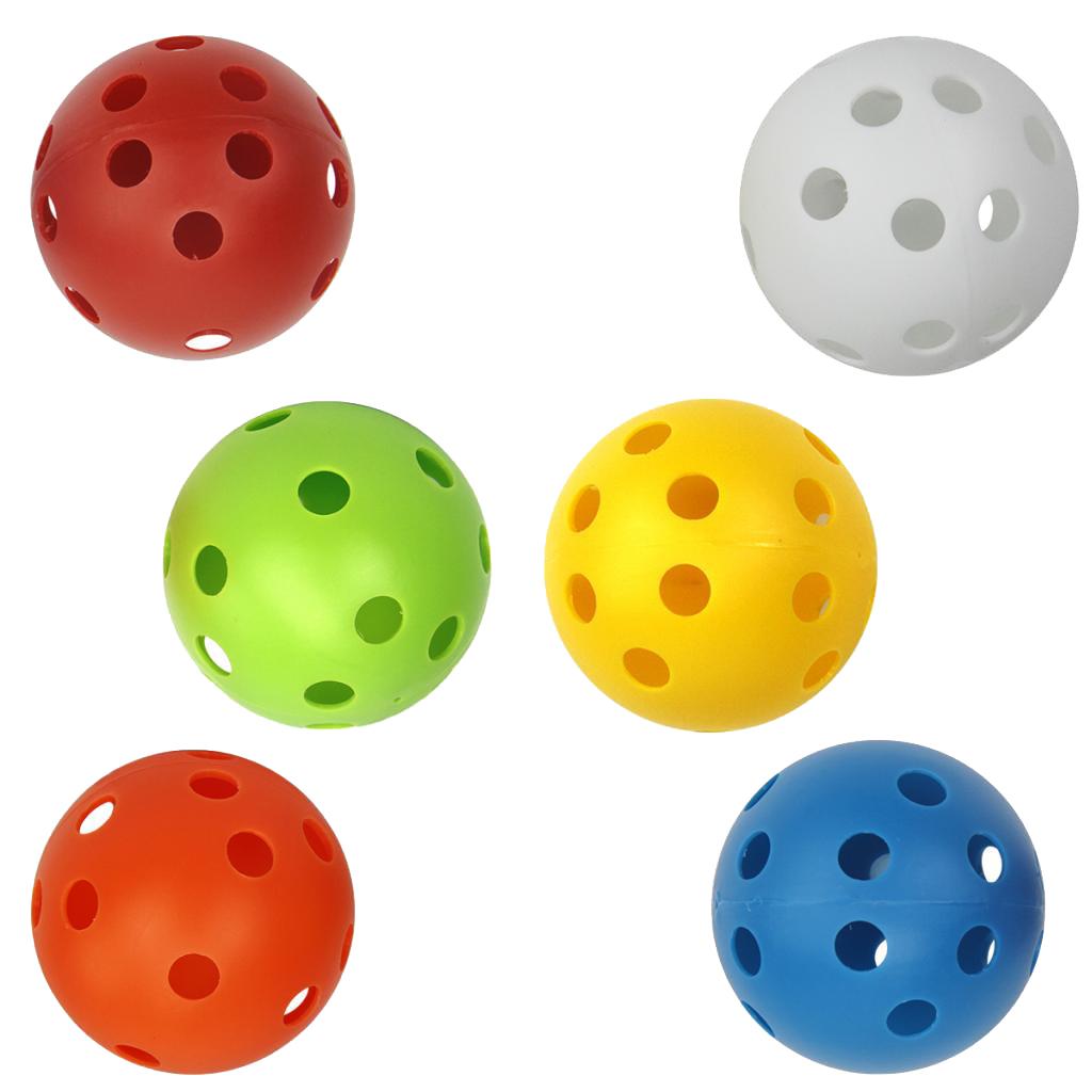 6 Count Golf Balls Hollow Balls for Driving Range/ Swing Practice