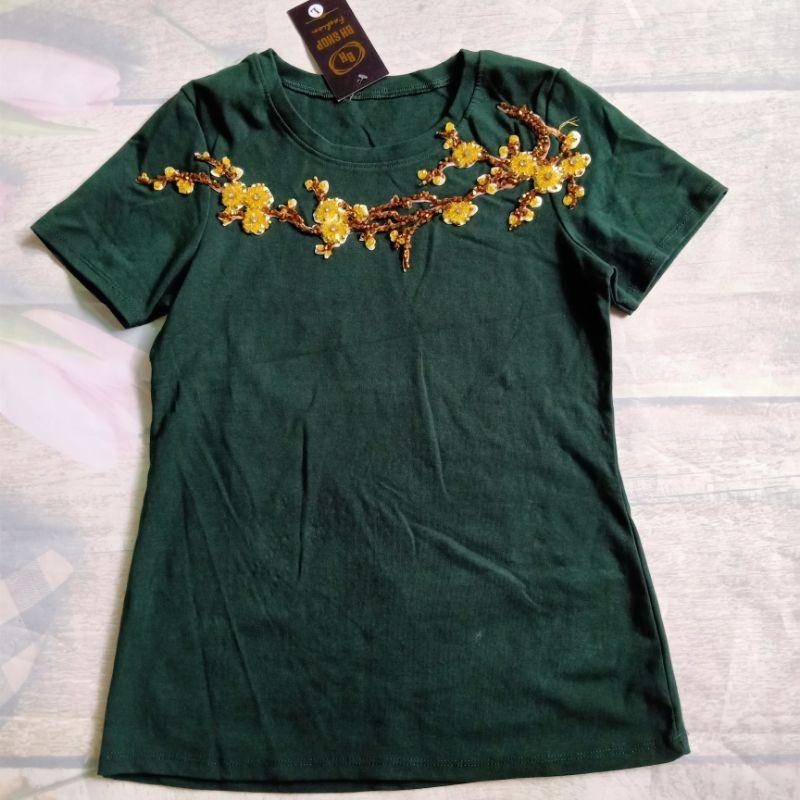 Áo thun đính cườm độc, đẹp,lạ