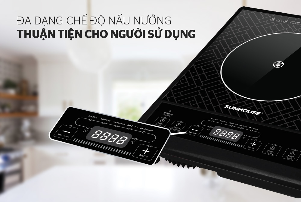 Bếp hồng ngoại cơ Sunhouse SHD6011 - Tặng kèm vỉ nướng -