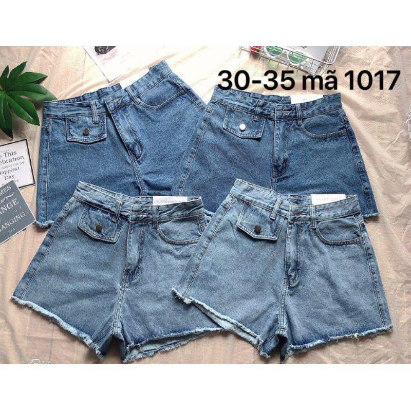 QUẦN SORT JEAN BIGSIZE LƯNG CAO NẮP TÚI SIÊU XINH SIZE MÃ 1017