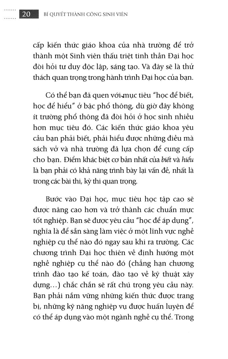 Bí Quyết Thành Công Sinh Viên (Tái Bản)