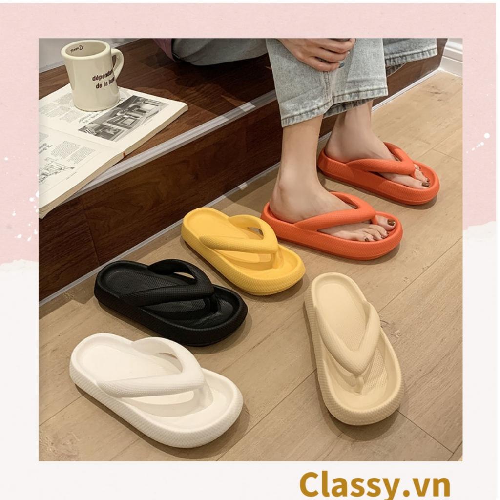 [CHẤT LIỆU CAO SU SIÊU BỀN] Dép nữ Classy xỏ ngón đế mềm chống trượt, màu sắc dễ thương thích hợp đi biển G1063