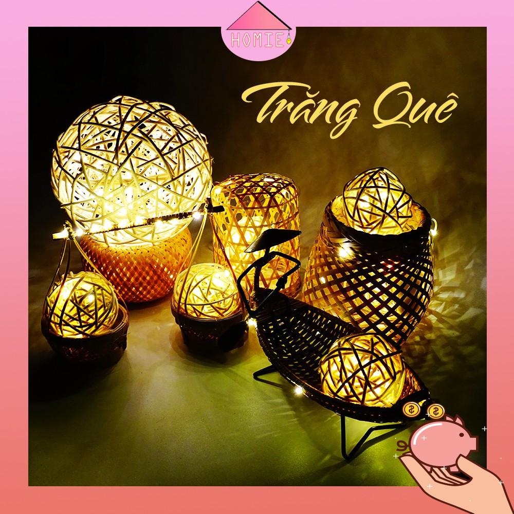 Combo bộ 5 đèn mây tre trang trí độc đáo