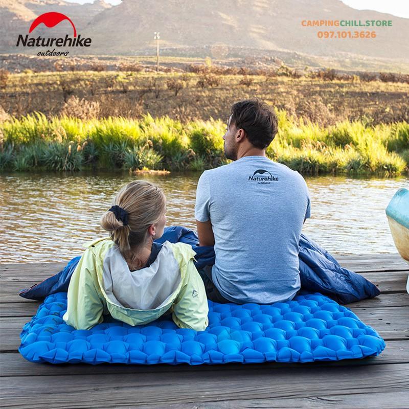 ĐỆM HƠI ĐÔI ĐI DÃ NGOẠI, CẮM TRẠI NATUREHIKE NH19Z055-P