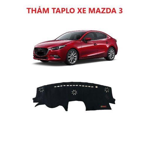 THẢM TAPLO NHUNG DÀNH CHO XE MAZDA 3 CHỐNG TRƯỢT CAO CẤP 2019 (giá rẻ & dễ lắp đặt sử dụng)