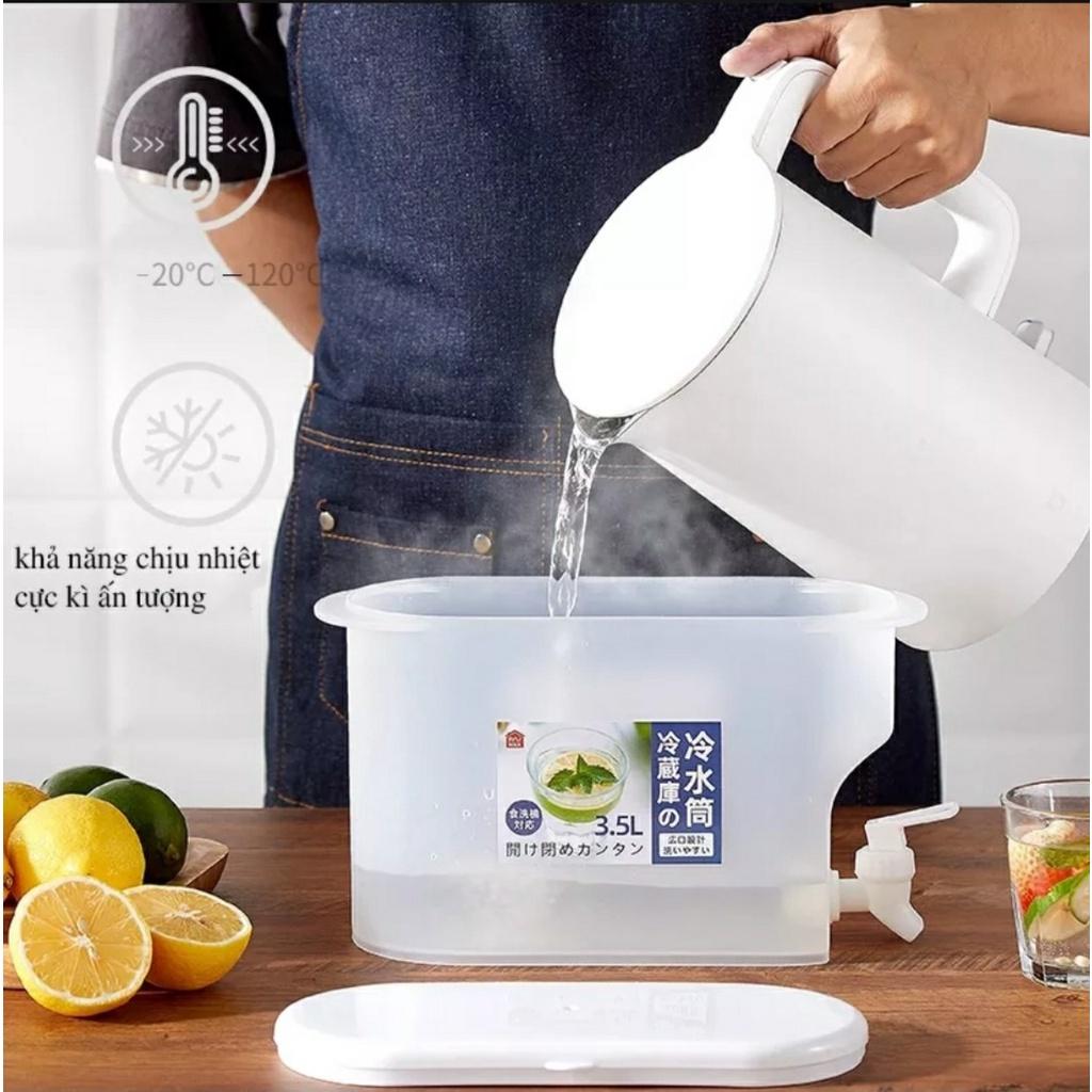 Bình Đựng Nước 3,5L Để Tủ Lạnh Có Vòi Siêu Tiện Dụng.