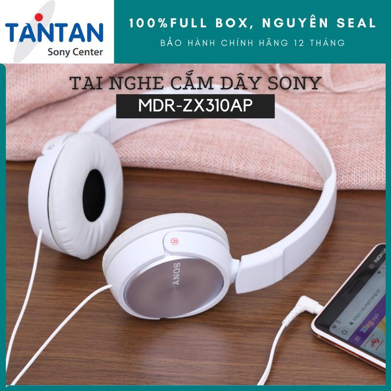 Tai nghe CHOÀNG ĐẦU Sony MDR-ZX310AP | | Neodymium tái tạo âm thanh mạnh mẽ - Thiết kế gập gọn nhẹ - Micro | Hàng Chính Hãng