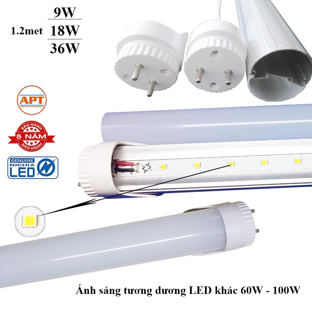 Đèn LED Tube 1.2m 18W Chip Led Nichia Nhật Bản - Đèn Led Siêu Sáng Siêu Tiết Kiệm Điện - Bảo Hành 5 Năm