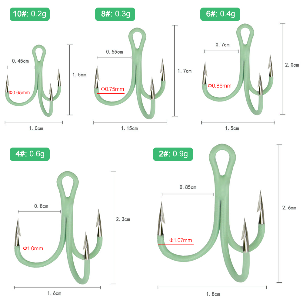 50 cái móc nhọn câu cá