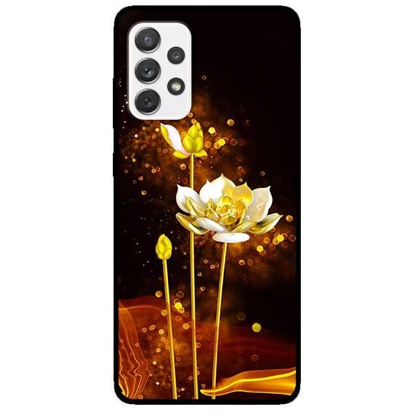 Ốp lưng dành cho Samsung Galaxy A32 - A52 - A72 - mẫu Sen Trắng Vàng 2