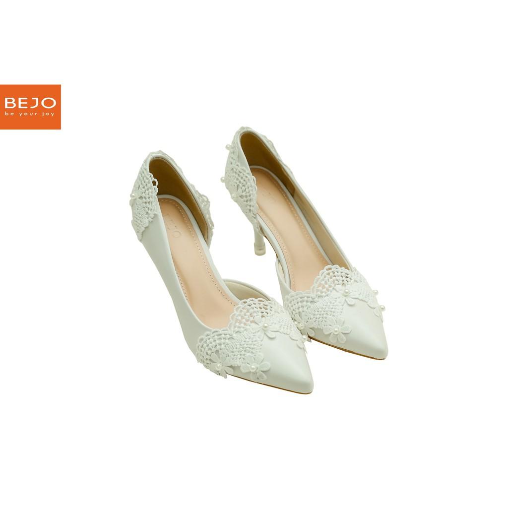 GIÀY CƯỚI - GIÀY CÔ DÂU BEJO H51 REN HOÀNG GIA - WEDDING SHOES