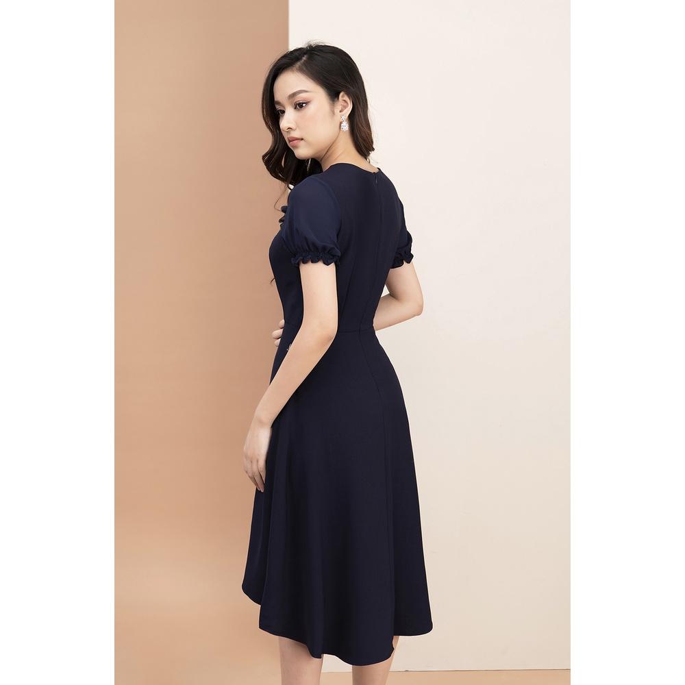 Đầm Công sở Nữ Dáng Xòe Đuôi Tôm LUPERI LFV3218 Chất Đũi Siêu Mát Chuẩn Form Tôn Dáng