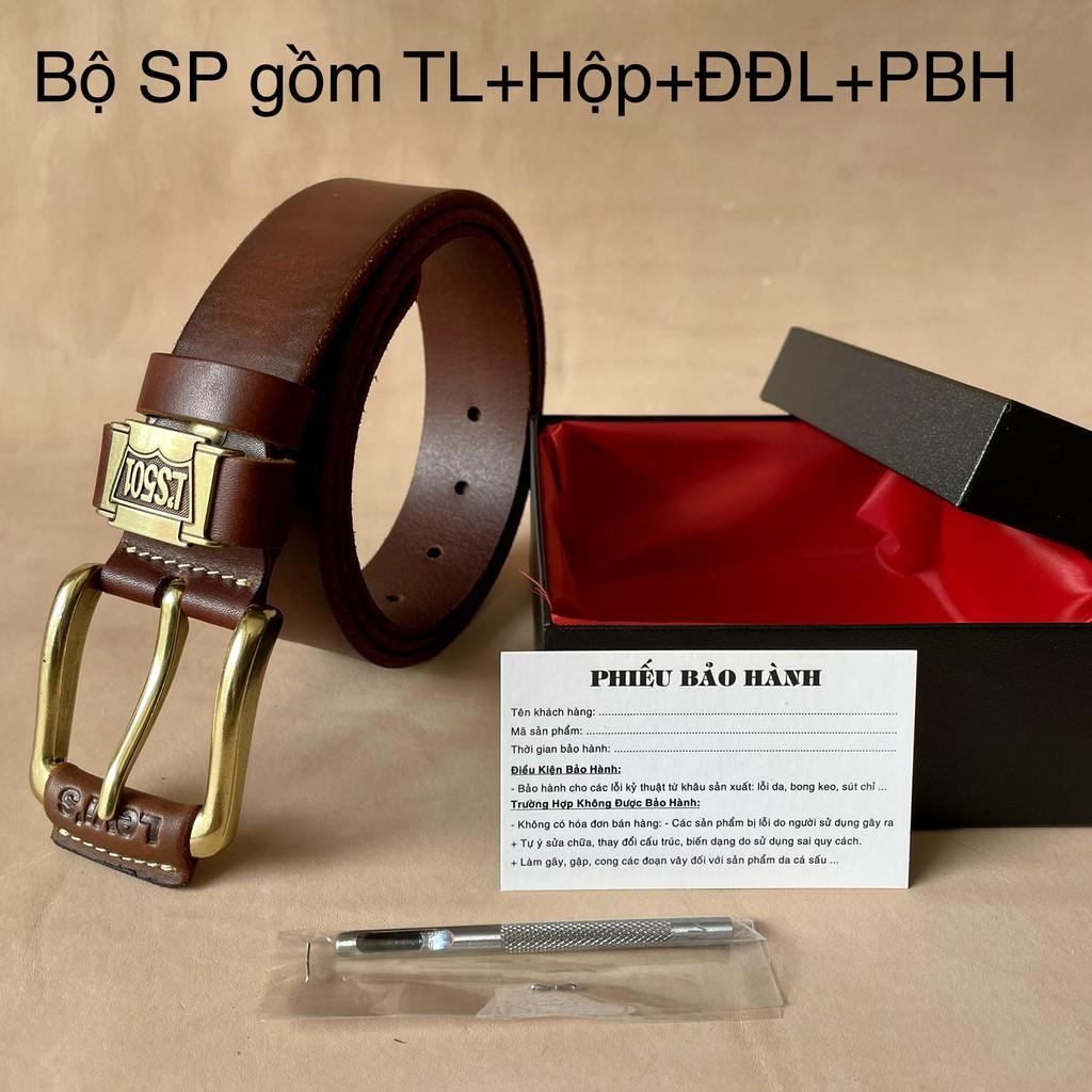 Thắt Lưng Nam Khóa Kim Da Bò Nhập Chất Lượng Cao TM255