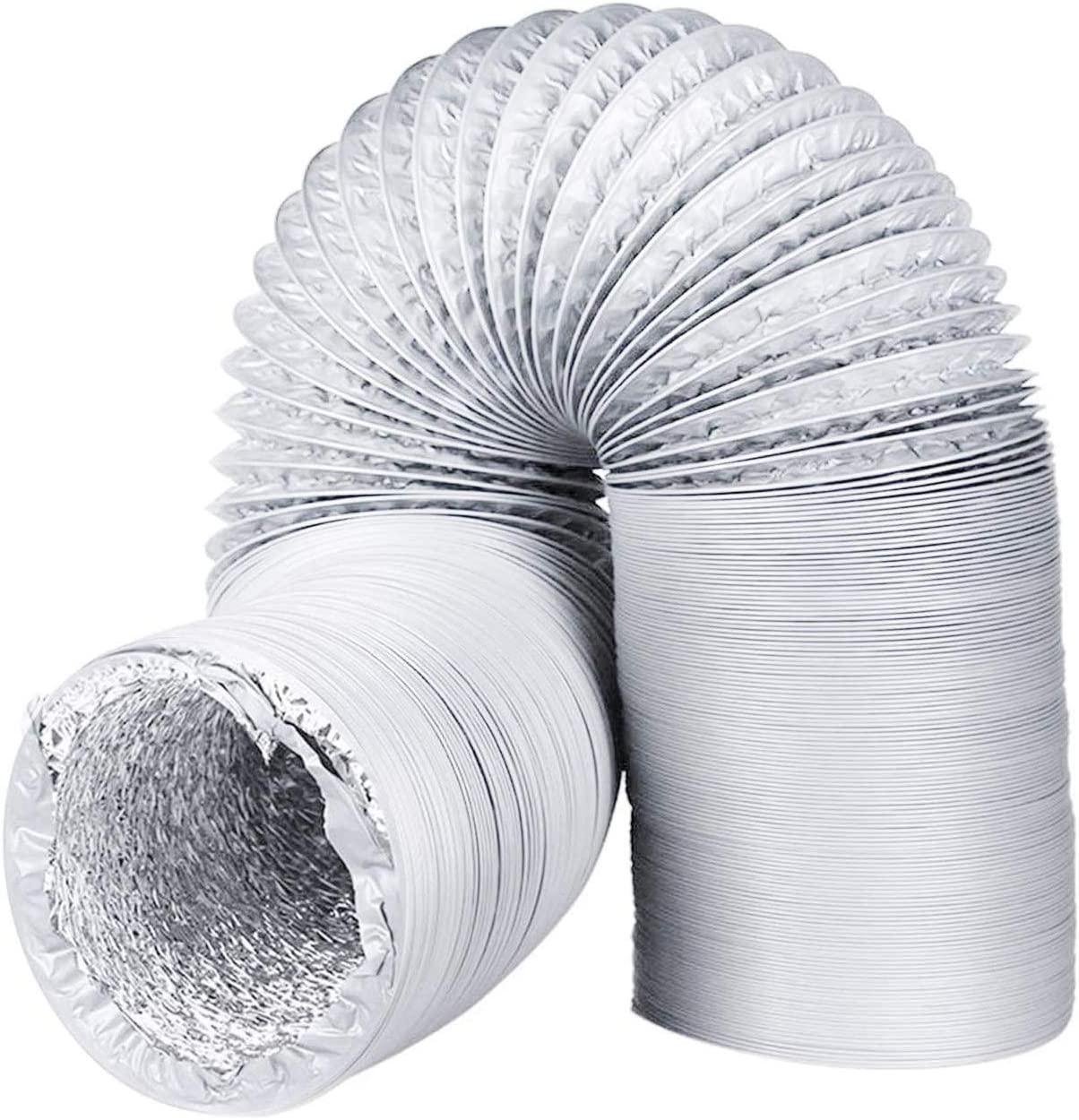 Vòi sơ tán linh hoạt Ø Chiều dài 1058mm 8m, vỏ thông gió phổ quát trong bộ PVC/nhôm để bảo vệ điều hòa không khí chống ăn mòn để ăn mòn