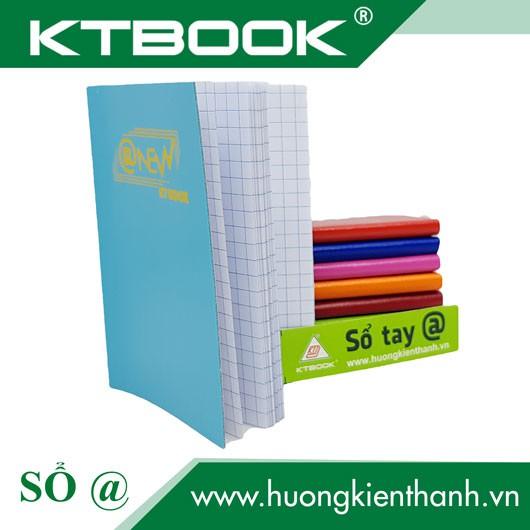 Gói 10 cuốn Sổ tay ghi chép Bìa Da Mềm KTBOOK Cao Cấp kích thước A7 giấy ruột caro - 100 trang