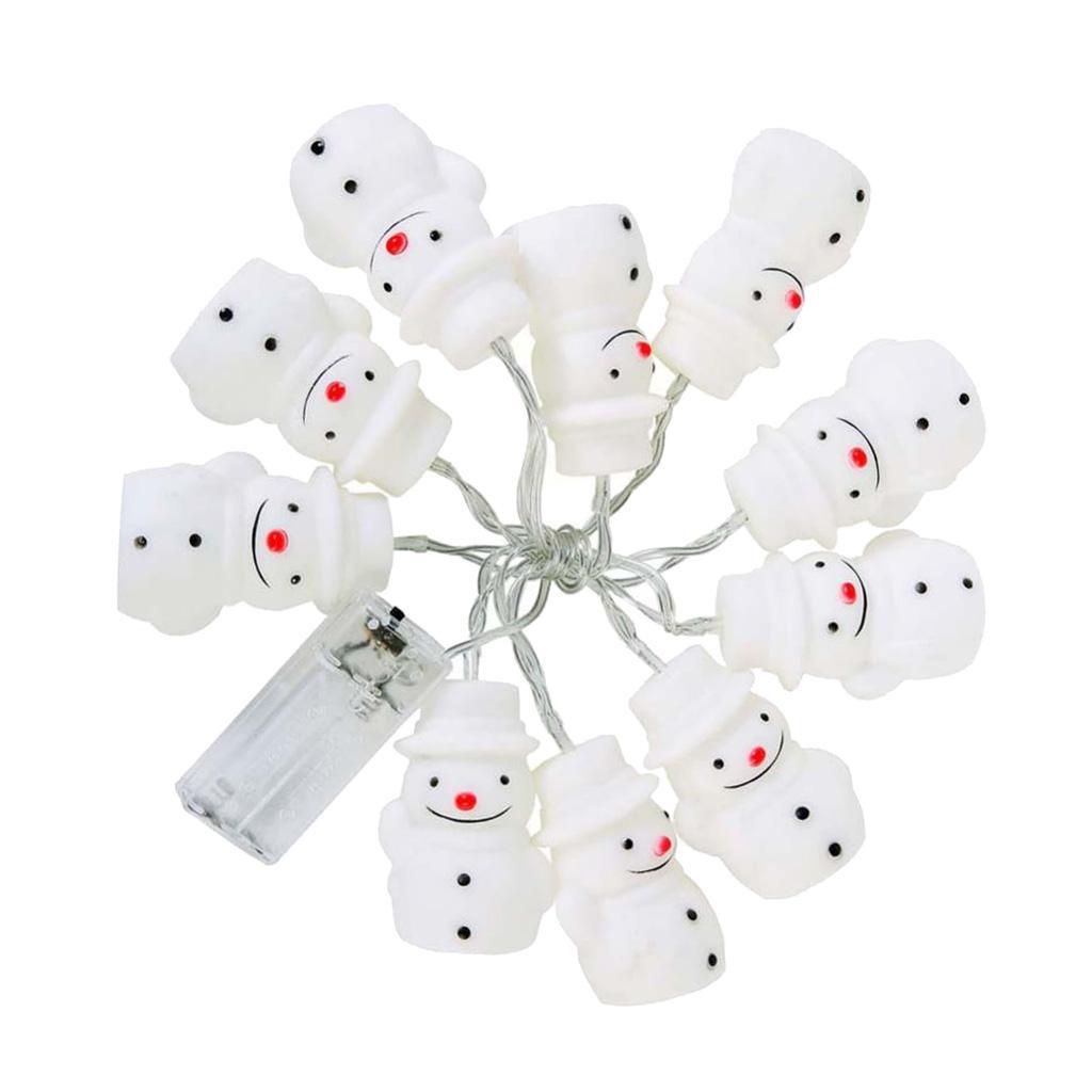 BZ988 10LED Battery Power Snowman - shaped Fairy String Lights