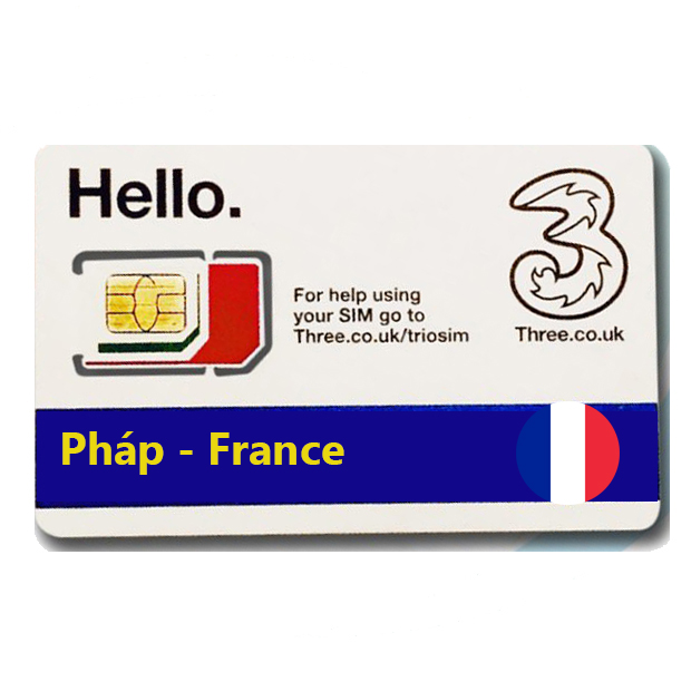 Sim Du lịch Pháp - France 4G tốc độ cao