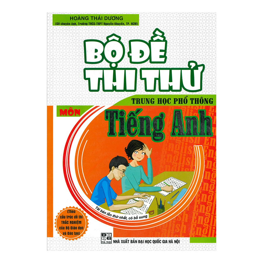 Bộ Đề Thi Thử Trung Học Phổ Thông Môn Tiếng Anh