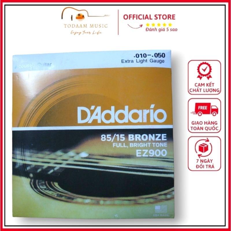 Dây đàn guitar acoustic D'Addario EXP15 Coated Phosphor Bronze thích hợp sinh viên, du ca đường phố