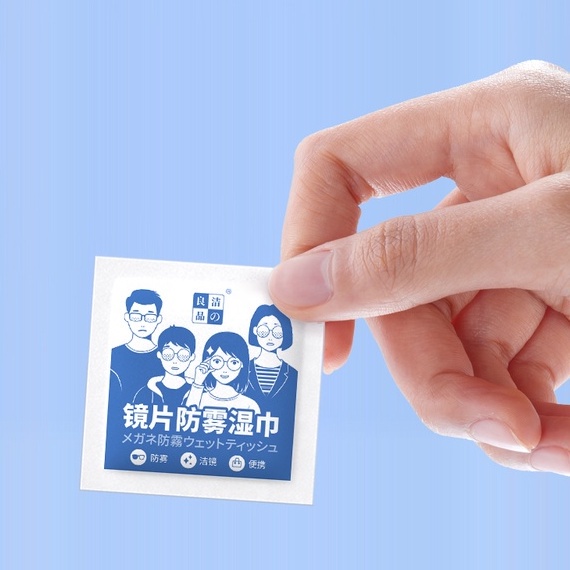Hộp 100 miếng khăn giấy lau kính nano chống mờ sương, giấy lau kính chống trầy xước