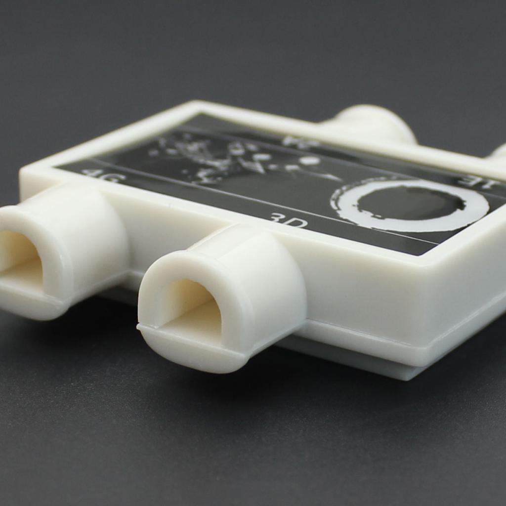 Portable 4 Notes Diatonic Pitch Pipe Box Tuner for Violin Practicing White