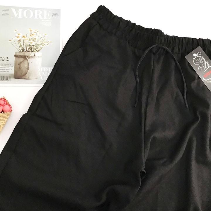 Quần lửng nữ từ 50-55kg vải thô mềm - QNU49