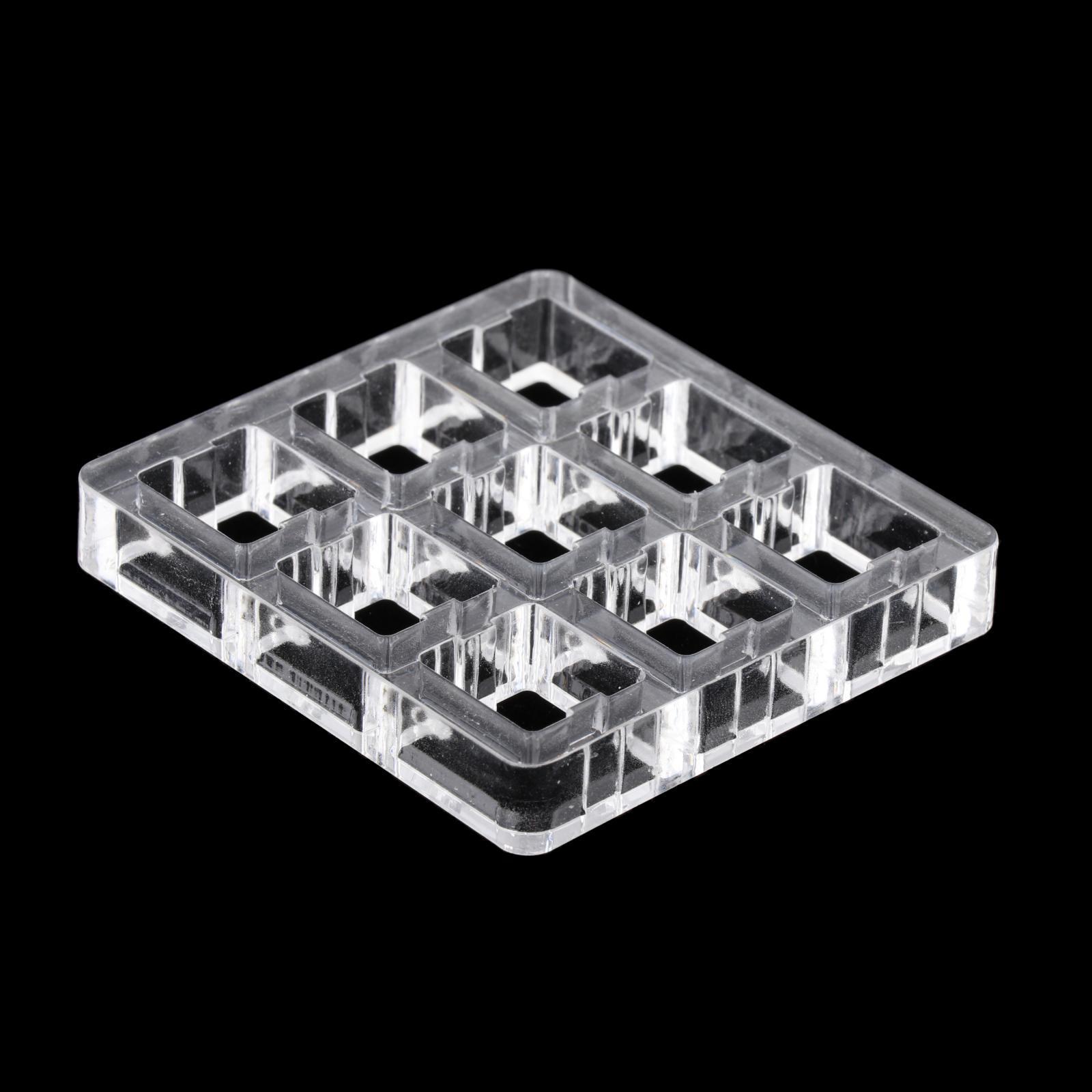 2 Pieces Transparent Switch Tester Base Acrylic Plate for Cherry Mx Switch