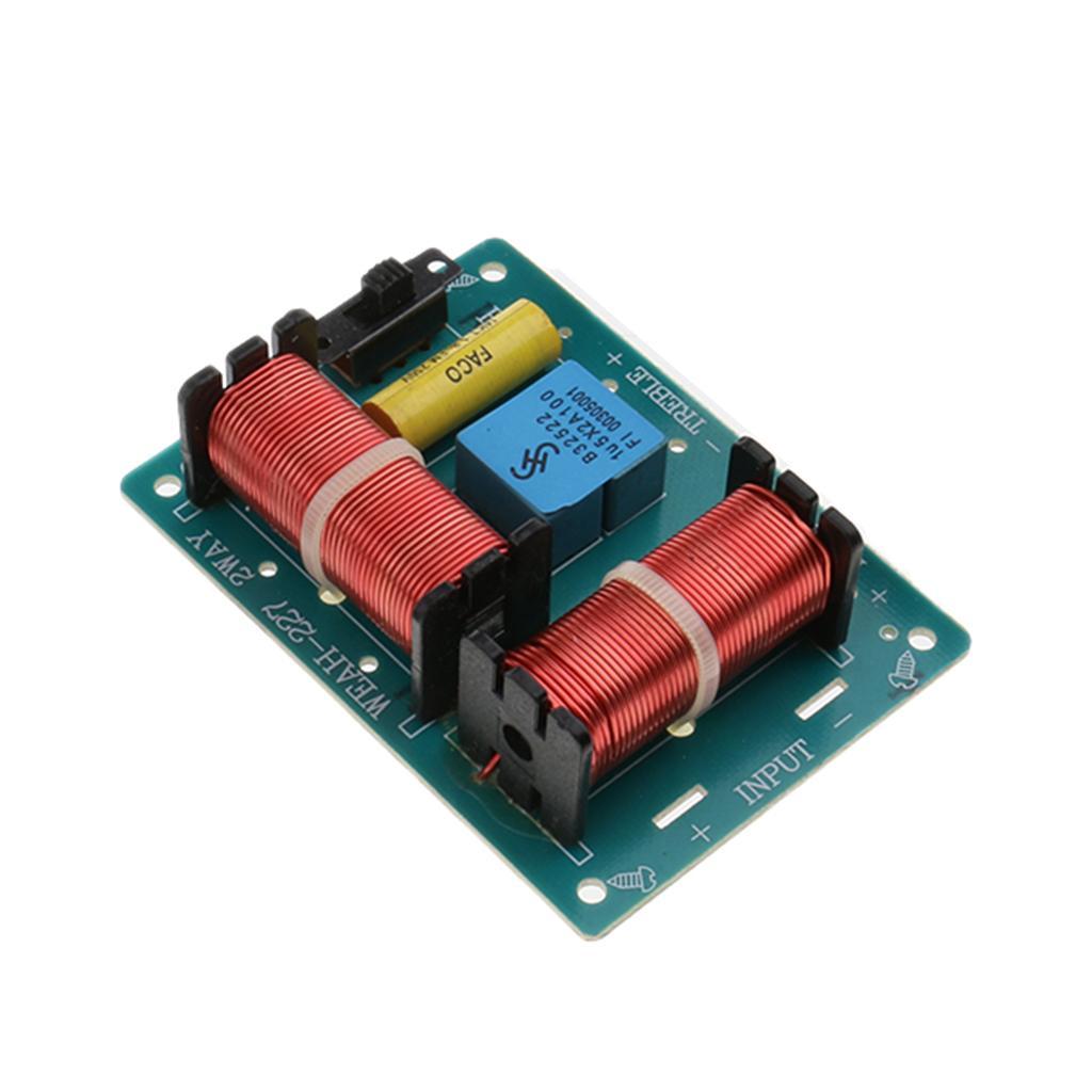 2Pcs Treble Bass  Frequency Divider Speaker Crossover Filters Board