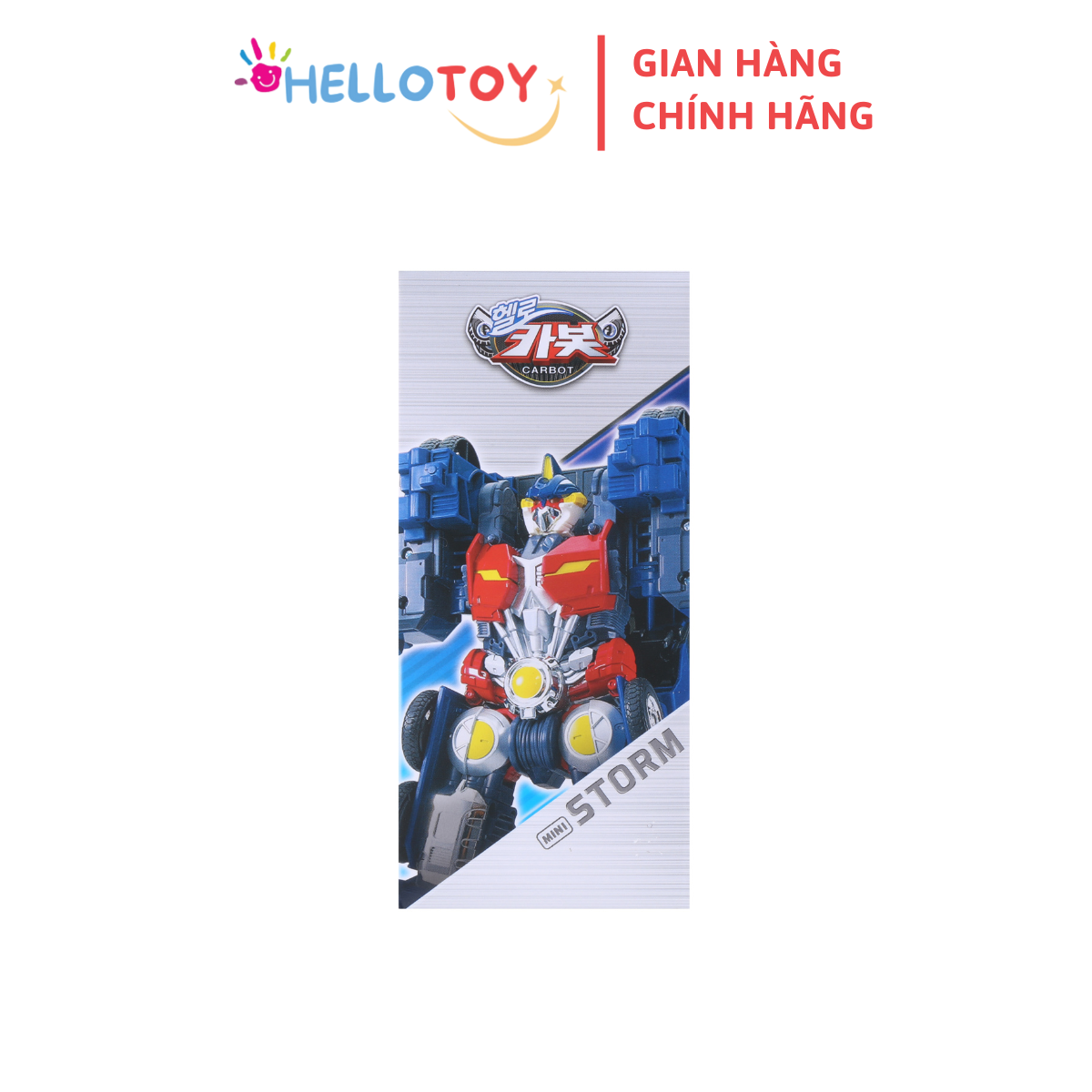 Đồ Chơi Mô Hình Lắp Ráp Xe Hơi Biến Hình HELLO CARBOT Mini Storm