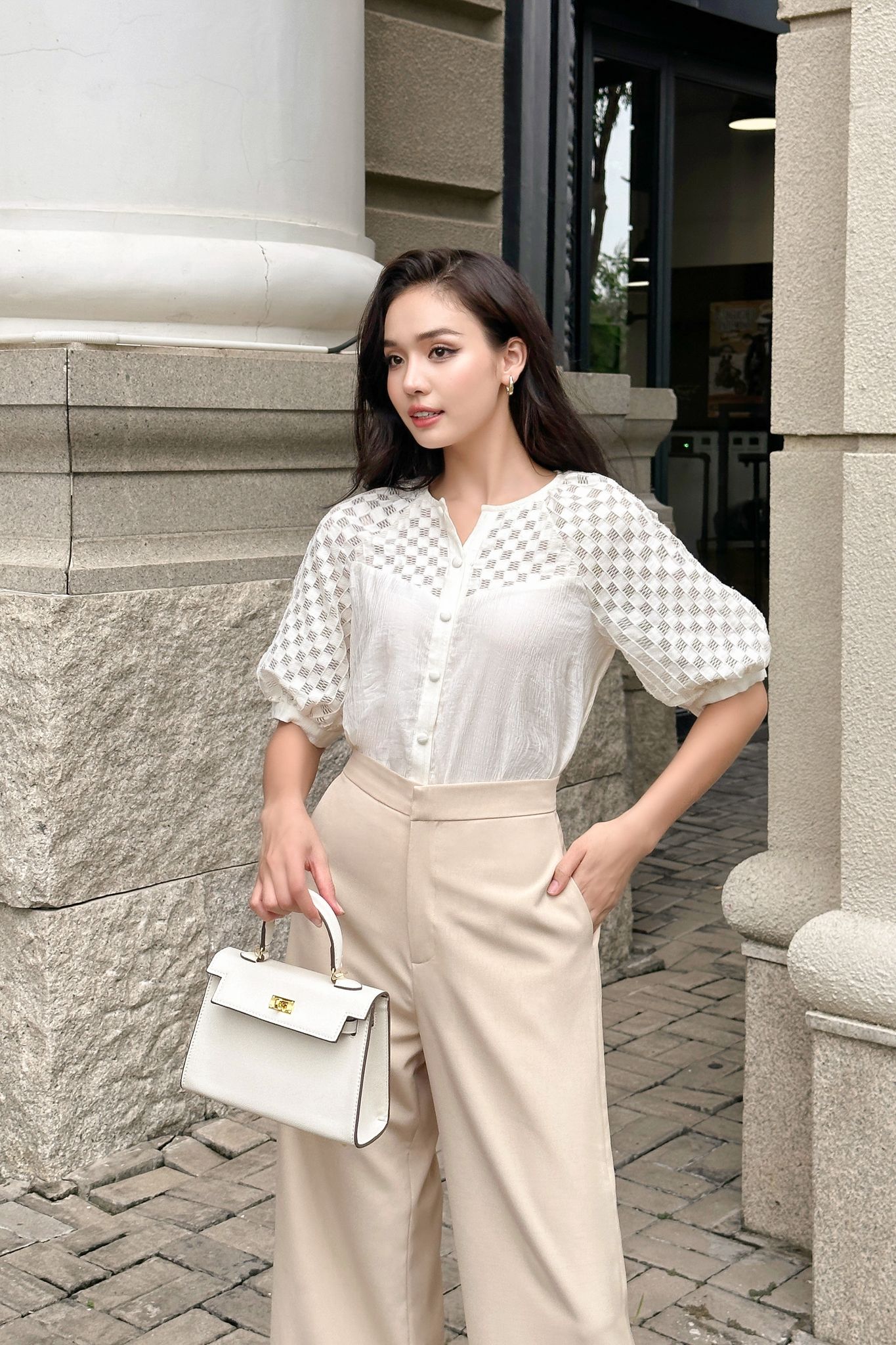 OLV - Quần Light Brown Wide Leg Pants