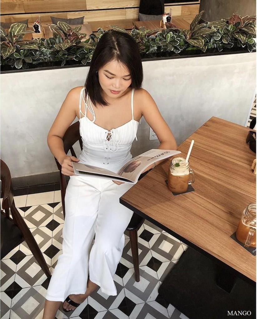 Jumpsuit thiết kế 2 dây ống suông - jump thiết kế