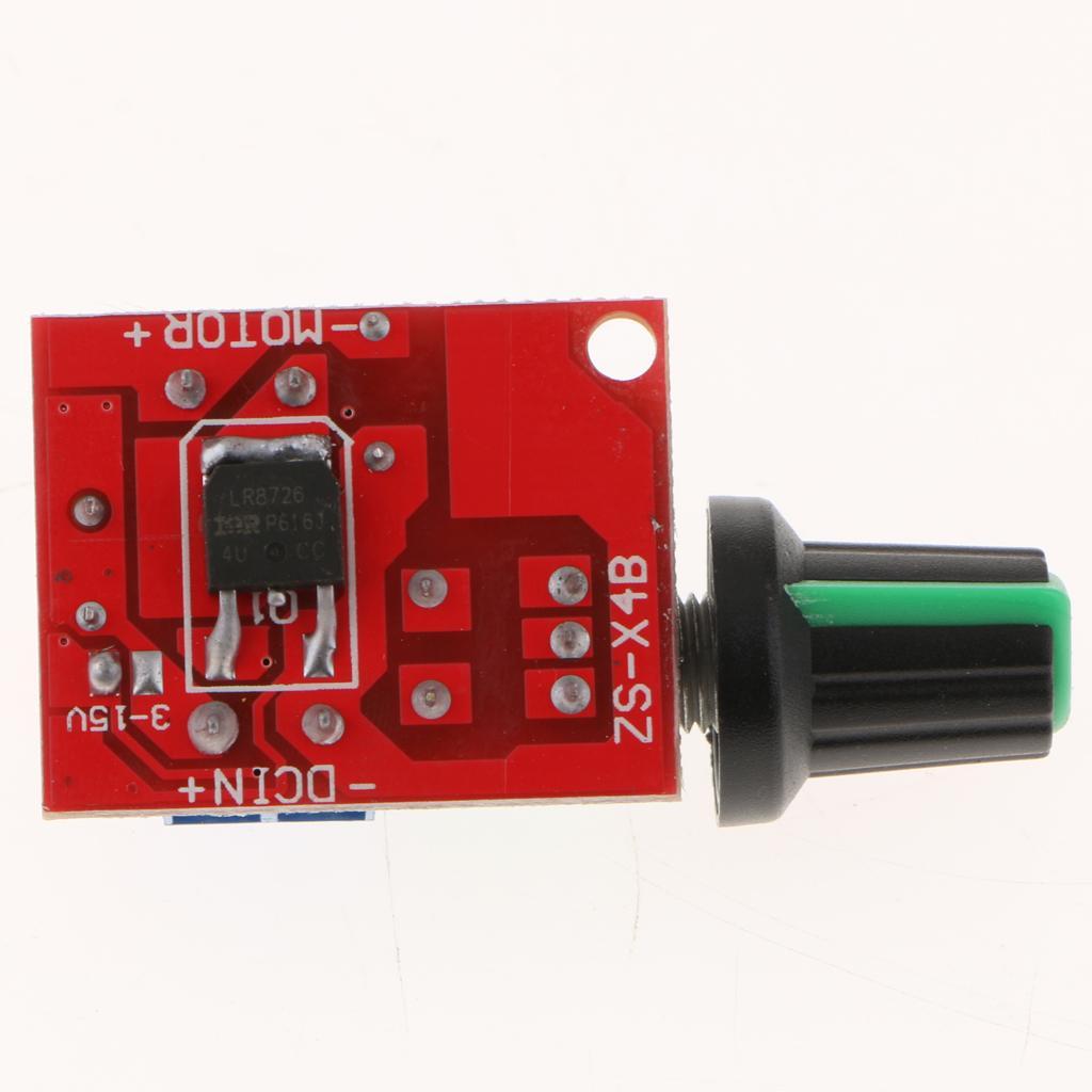 2-4pack Motor PWM Speed Controller 5A DC 3V-35V Speed Control Switch LED Dimmer
