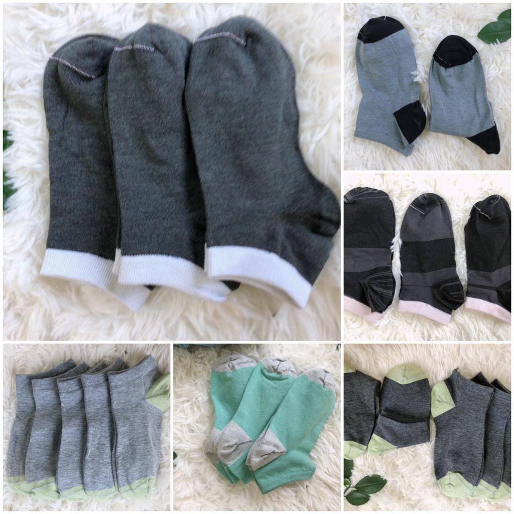 10 đôi Vớ - Tất Nam nữ cổ ngắn cotton