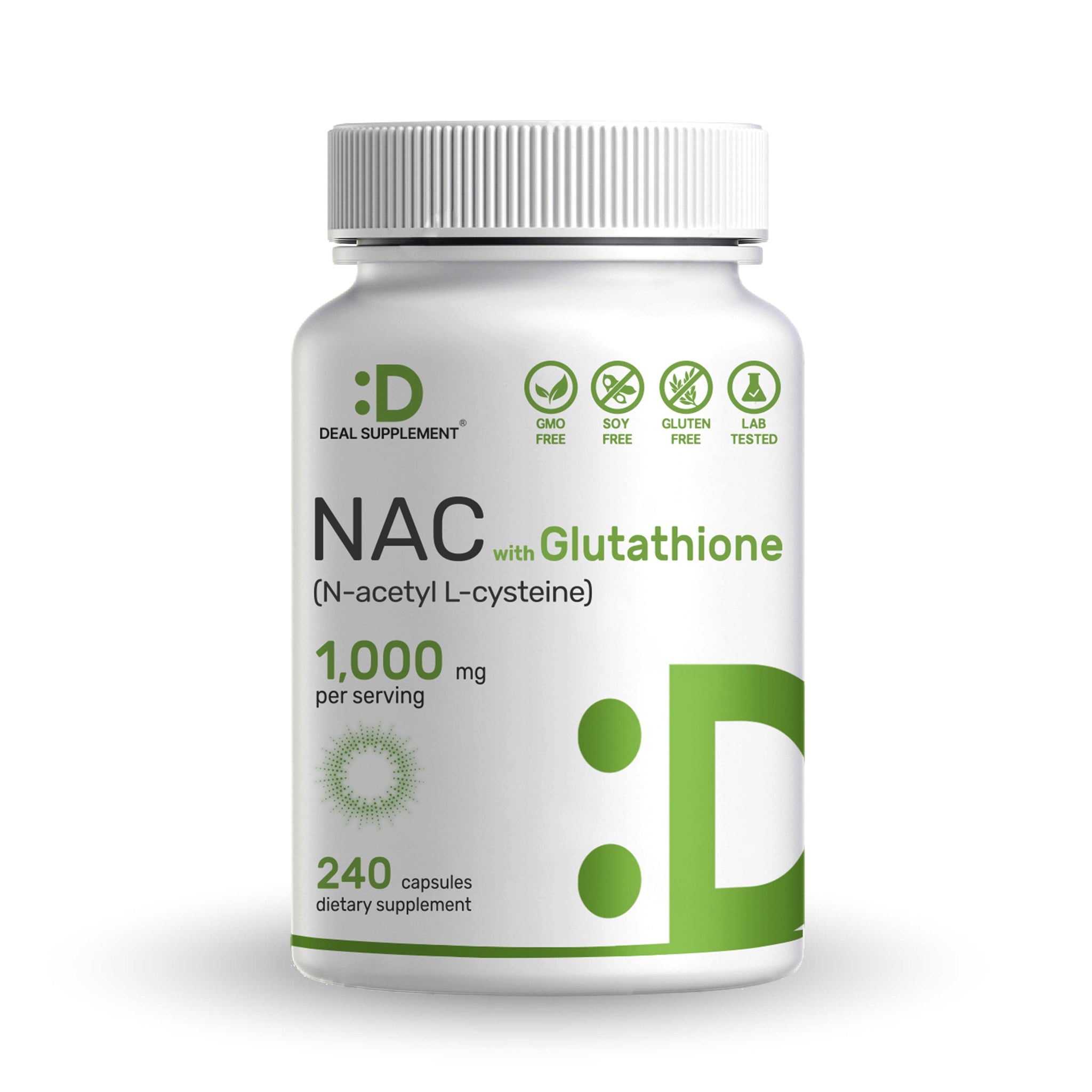 Deal Supplement Nac 1000mg With Glutathione - 240 Viên Thực Phẩm Bổ Sung Giải Độc Gan, Bảo Vệ Gan Tốt Nhất