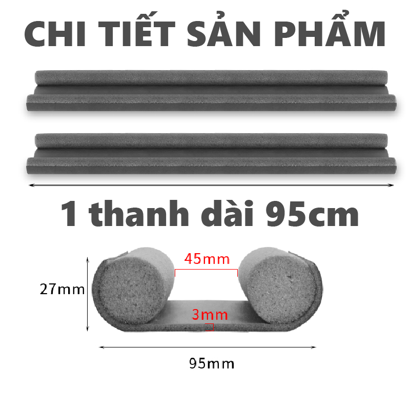 Miếng chặn khe cửa chống bụi  Nẹp chặn cửa chắn khe hở chống bụi, chống côn trùng, chống thoát hơi gió điều hòa