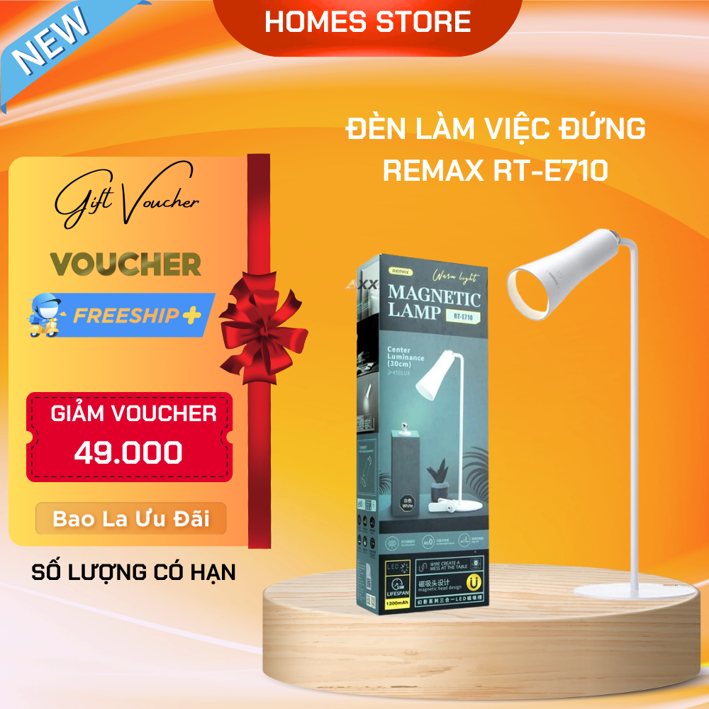 Đèn LED Làm Việc Chống Cận Thông Minh Cao Cấp Remax RT-E710 Thiết Kế Sang Trọng - Hàng Chính Hãng