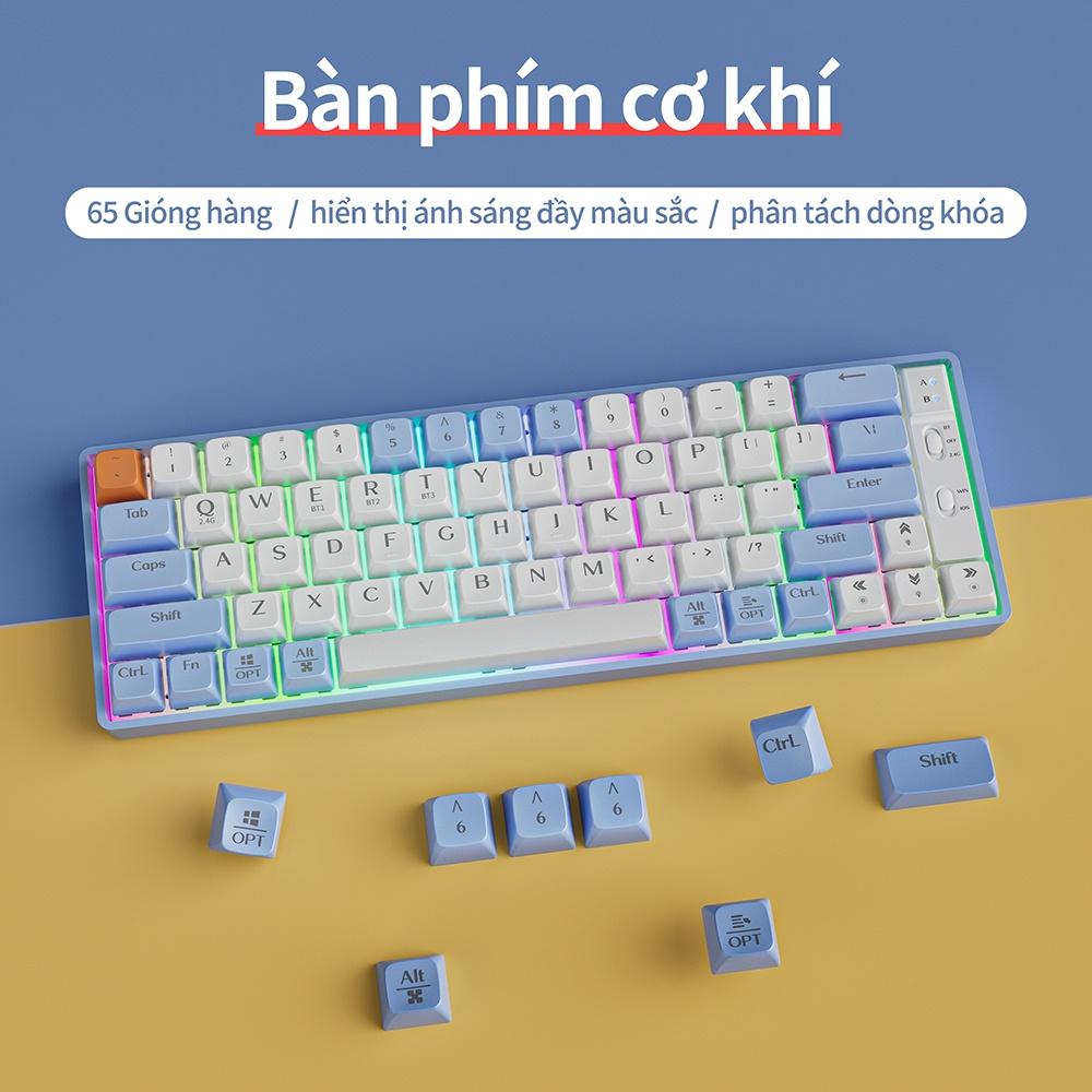 A1894 Bàn phím không dây với 3 Phương thức kết nối Dùng liên tục 7 ngày