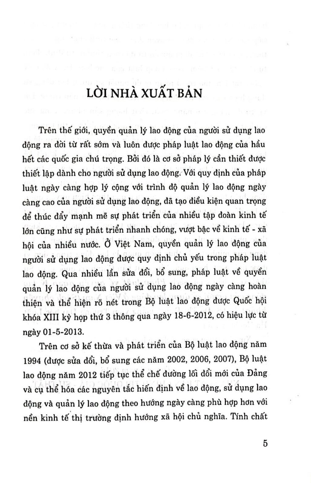 Pháp luật về quyền quản lý lao động của người sử dụng lao động ở Việt Nam (Sách chuyên khảo)