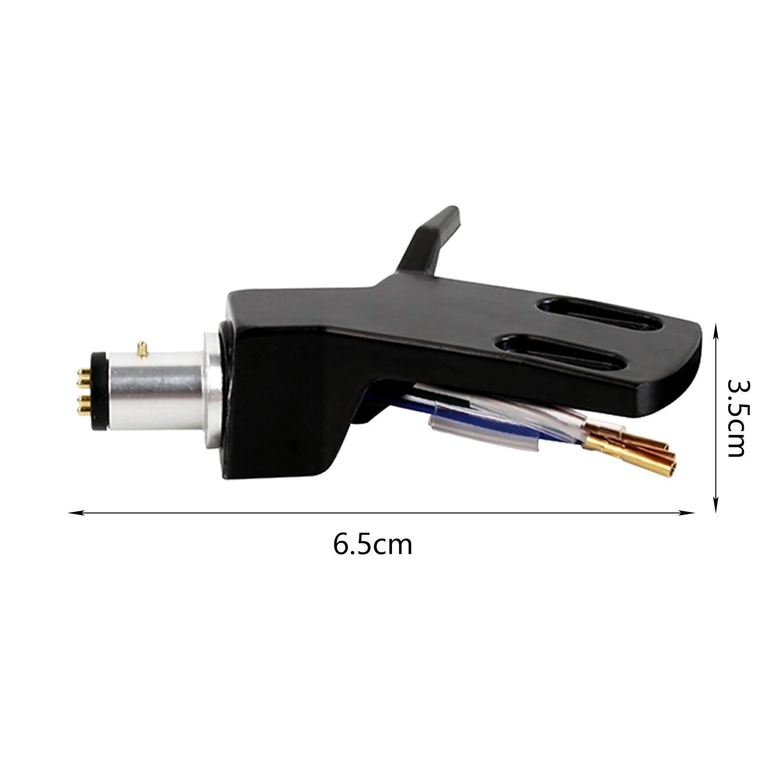 2xTurntable Headshell Universal Aluminium Alloy Hardware Replacement Durable Black