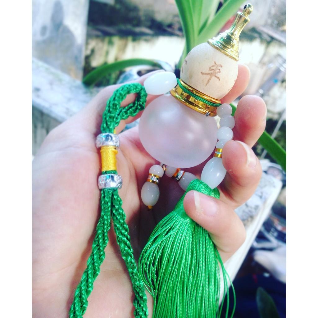 Combo 10 Bình đựng hình Hồ lô phong thủy treo xe, treo phòng màu đỏ