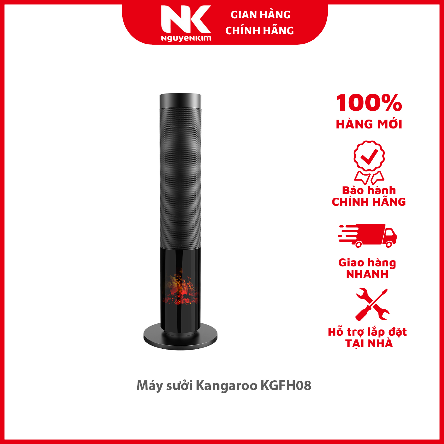 Máy sưởi Kangaroo KGFH08 - Hàng chính hãng