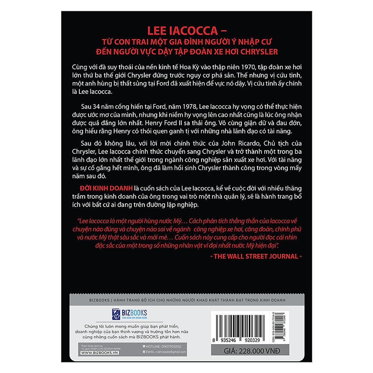 Iacocca: Đời Kinh Doanh - Bí Mật Phía Sau Thành Công Của Ông Trùm Xe Hơi Nước Mỹ